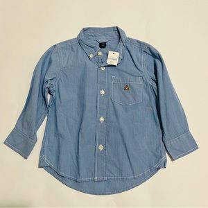 Baby Gap Bear Button Down Shirt
